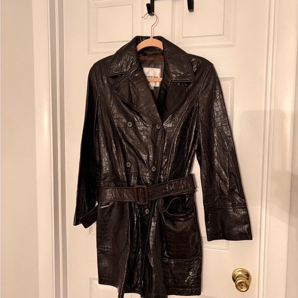 Andrew Marc leather parka